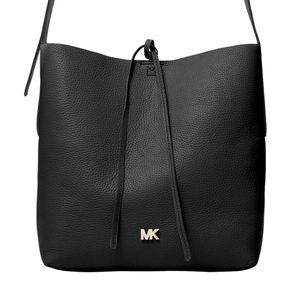 Michael Kors Junie Leather Large Messenger Bag